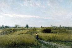 Le marais au soleil couchant (1861)-Charles-François Daubigny-Stretched Canvas