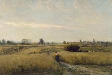Le marais au soleil couchant (1861)-Charles-François Daubigny-Stretched Canvas