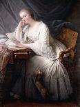 La Lecture (Oil on Canvas)-Charles-francois Hutin-Giclee Print