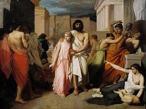 Oedipus and Antigone or the Plague of Thebes-Charles Francois Jalabert-Giclee Print