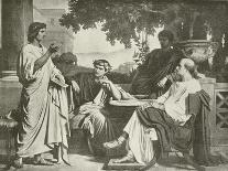 Horace, Virgil and Varius at the House of Maecenas-Charles Francois Jalabert-Framed Giclee Print