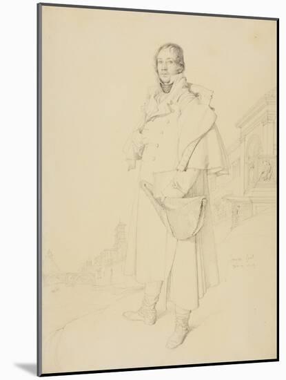 Charles François Mallet, Civil Engineer, 1809-Jean Auguste Dominique Ingres-Mounted Giclee Print