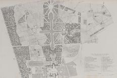 Recueil " Domaine de la Couronne " - Palais de Versailles : Planche 3 : Plan général du parc de-Charles Gavard-Giclee Print