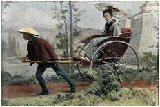 Rickshaw, Carriage of Japan, C1890-Charles Gillot-Framed Giclee Print