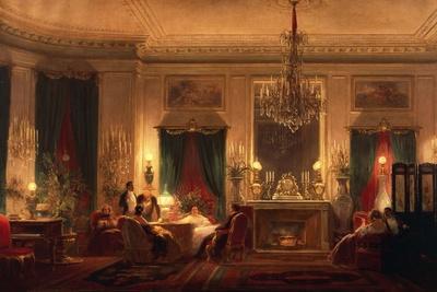 The Drawing Room of Princess Mathilde in Rue De Courcelles in Paris, 1859
