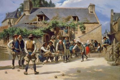 The Game of Boules at Pont-Aven, 1869