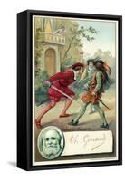 Charles Gounod, French Composer, and a Scene from His Opera Romeo Et Juliette-null-Framed Stretched Canvas