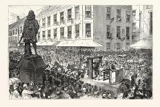 Boston Celebration: the Procession Passing Winthrop Statue. 1880, USA, America-Charles Graham-Giclee Print