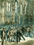 New York theatre interior 1882-Charles Graham-Stretched Canvas