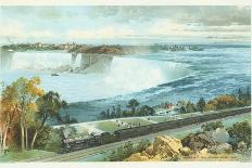 Niagara Falls from Michigan Central Train Poster-Charles Graham-Framed Giclee Print