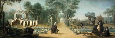 The Carmelite Nuns in the Garden, 18th Century-Charles Guillot-Framed Premium Giclee Print