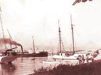 Papeetee Harbor, 1870s, Tahiti, Late 1800s-Charles Gustave Spitz-Photographic Print