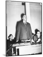 Charles H. Houston of Harvard University, Making a Plea for Use of Central High Auditorium-null-Mounted Photographic Print