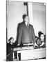 Charles H. Houston of Harvard University, Making a Plea for Use of Central High Auditorium-null-Mounted Photographic Print