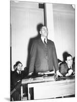 Charles H. Houston of Harvard University, Making a Plea for Use of Central High Auditorium-null-Mounted Photographic Print