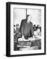 Charles H. Houston of Harvard University, Making a Plea for Use of Central High Auditorium-null-Framed Photographic Print