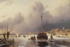A Dutch Canal Scene, 1866-Charles-Henri-Joseph Leickert-Giclee Print