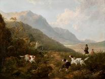 Grouse Shooting in the Highlands-Charles Henry Schwanfelder-Framed Stretched Canvas