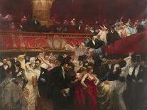 The Masked Ball at L'Opera-Charles Hermans-Stretched Canvas