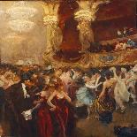 The Masked Ball at L'Opera-Charles Hermans-Stretched Canvas
