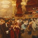 The Masked Ball at L'Opera-Charles Hermans-Stretched Canvas