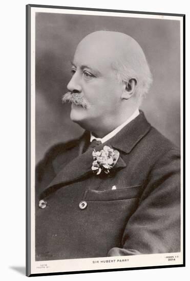 Charles Hubert Parry, English Composer-null-Mounted Photographic Print