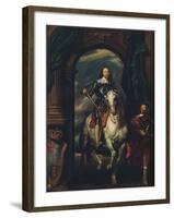 Charles I (1600-1649) with M de St Antoine, 1633, (1913)-Anthony Van Dyck-Framed Giclee Print