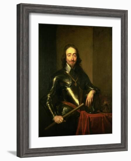 Charles I (1600-49)-Sir Anthony Van Dyck-Framed Giclee Print