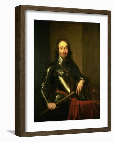 Charles I (1600-49)-Sir Anthony Van Dyck-Framed Giclee Print