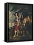 'Charles I at the Hunt', c1635-Anthony Van Dyck-Framed Stretched Canvas