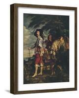 'Charles I at the Hunt', c1635-Anthony Van Dyck-Framed Giclee Print