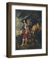 'Charles I at the Hunt', c1635-Anthony Van Dyck-Framed Giclee Print