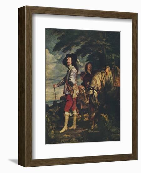 'Charles I at the Hunt', c1635-Anthony Van Dyck-Framed Giclee Print