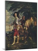 'Charles I at the Hunt', c1635-Anthony Van Dyck-Mounted Giclee Print