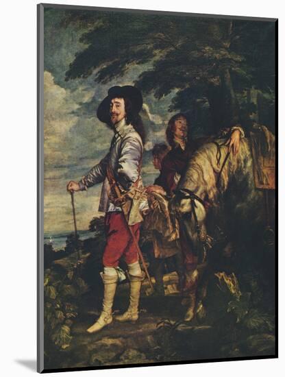 'Charles I at the Hunt', c1635-Anthony Van Dyck-Mounted Giclee Print