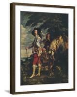 'Charles I at the Hunt', c1635-Anthony Van Dyck-Framed Giclee Print