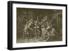 Charles I Insulted by Cromwell 's Soldiers-Hippolyte Delaroche-Framed Giclee Print