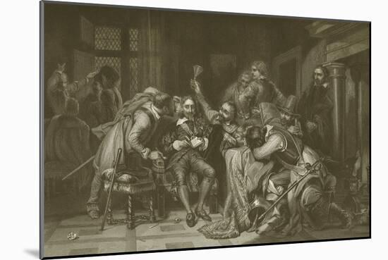 Charles I Insulted by Cromwell 's Soldiers-Hippolyte Delaroche-Mounted Giclee Print