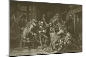 Charles I Insulted by Cromwell 's Soldiers-Hippolyte Delaroche-Mounted Giclee Print