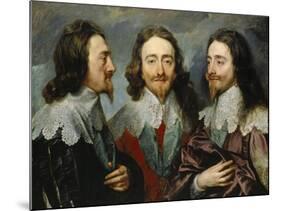Charles I, King of England (1600-164), from Three Angles (The Triple Portrai), 1636-Sir Anthony Van Dyck-Mounted Giclee Print