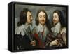 Charles I, King of England (1600-164), from Three Angles (The Triple Portrai), 1636-Sir Anthony Van Dyck-Framed Stretched Canvas