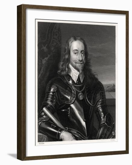 Charles I, King of Great Britain and Ireland-W Holl-Framed Giclee Print