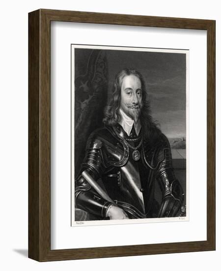 Charles I, King of Great Britain and Ireland-W Holl-Framed Giclee Print