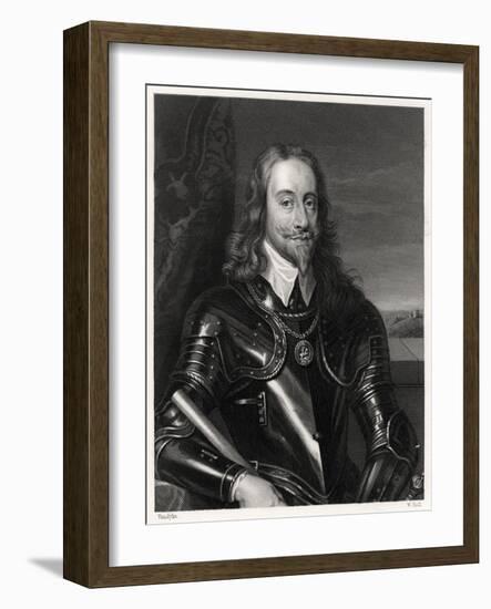 Charles I, King of Great Britain and Ireland-W Holl-Framed Giclee Print