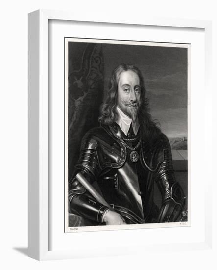 Charles I, King of Great Britain and Ireland-W Holl-Framed Giclee Print