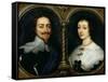 Charles I of England and Queen Henrietta Maria-Sir Anthony Van Dyck-Framed Stretched Canvas