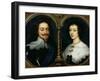 Charles I of England and Queen Henrietta Maria-Sir Anthony Van Dyck-Framed Giclee Print