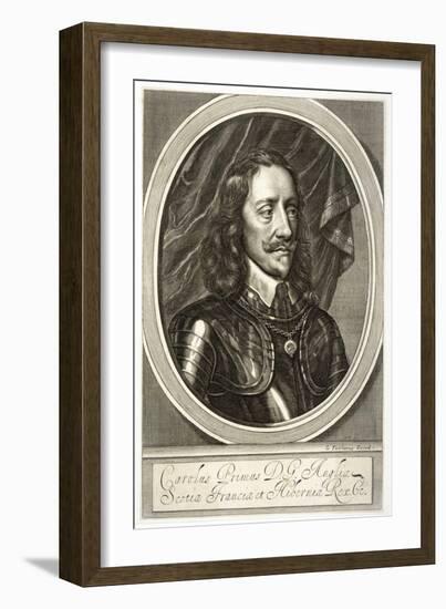 Charles I of England in Armour-G. Faithorne-Framed Art Print