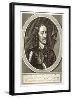 Charles I of England in Armour-G. Faithorne-Framed Art Print