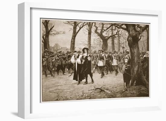 Charles I on His Way to Execution-Ernest Crofts-Framed Giclee Print